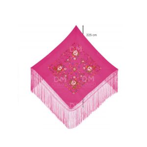 Mantón Flamenco con Flores CHD (225 cm)