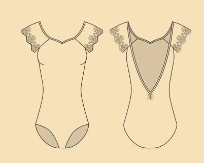 Maillot Manga Ballet Rosa Denise - Imagen 8