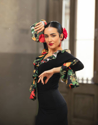 Top Flamenco Davedans Crespón LOLA