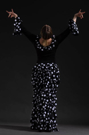 Top Flamenco Davedans Crespón LOLA - Imagen 8