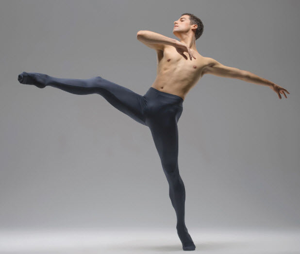 Malla Pie Ballet Hombre Jeremy Ballet Rosa - Imagen 4