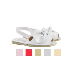 Sandalia flexible elástico y Lazo Angelitos