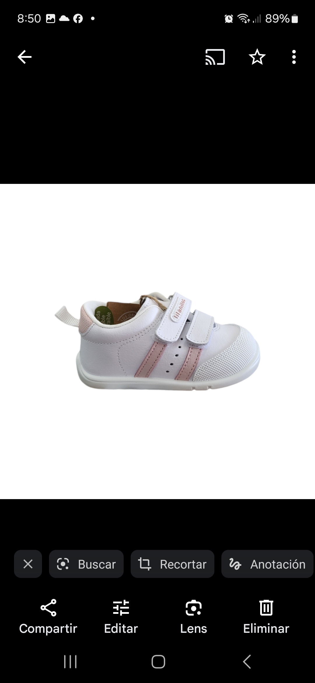 Deportivo respetuoso Bioelastic Amancio blanco rosa Titanitos - Imagen 5