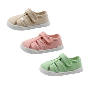 Sandalia lona respetuosa Mango Blanditos by Crio´s