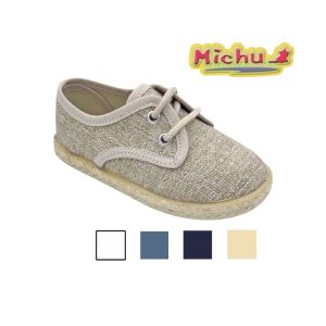 Zapato blucher lino cordones Michu