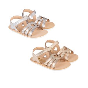 Sandalia barefoot corazón piel