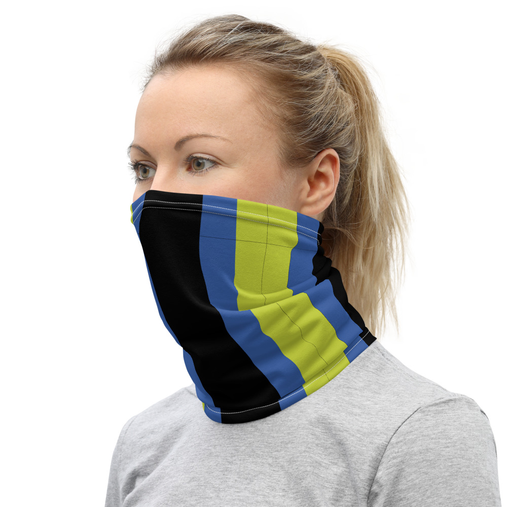 Blue Color Block Neck - Imagen 4