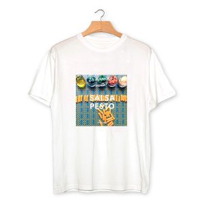 T shirt pesto sauce
